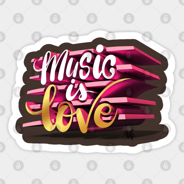 Love Music Sticker by art4anj